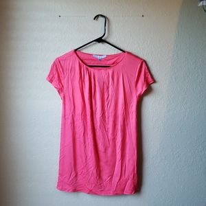 NWT Antonio Melani size S neon pink blouse